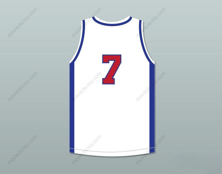 CUSTOM ANY Name Number LOS SANTOS SAINTS 7 WHITE BASKETBALL JERSEY Top Stitched S-6XL