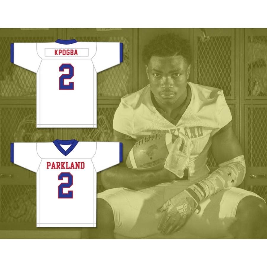 CUSTOM ANY Name Number LEE KPOGBA 2 PARKLAND HIGH SCHOOL MUSTANGS Football Jersey Top Stitched S-6XL