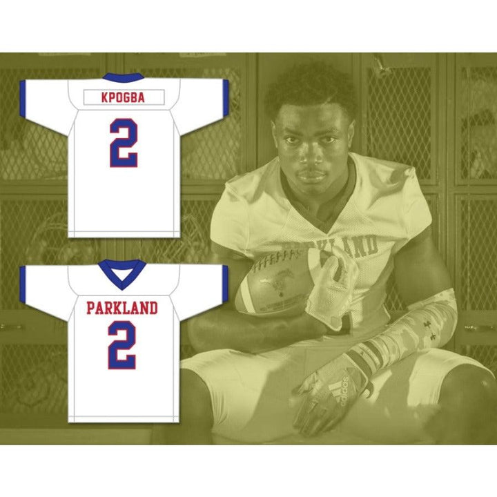 CUSTOM ANY Name Number LEE KPOGBA 2 PARKLAND HIGH SCHOOL MUSTANGS Football Jersey Top Stitched S-6XL