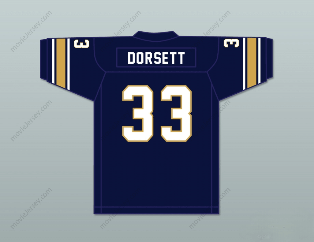 CUSTOM ANY Name Number TONY DORSETT 33 HOPEWELL HIGH SCHOOL VIKINGS DARK BLUE FOOTBALL JERSEY 2 Top Stitched S-6XL