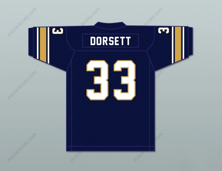 CUSTOM ANY Name Number TONY DORSETT 33 HOPEWELL HIGH SCHOOL VIKINGS DARK BLUE FOOTBALL JERSEY 2 Top Stitched S-6XL