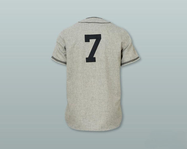 Custom Any Name Number  CRACKERS 7 GRAY BUTTON DOWN BASEBALL JERSEY Top Stitched S-6XL
