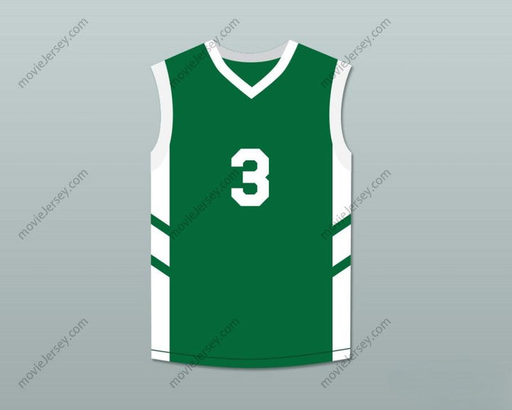 CUSTOM ANY Name Number CLIFF ROBINSON 3 GREEN BASKETBALL JERSEY DENNIS RODMAN'S BIG BANG IN PYONGYANG Top Stitched S-6XL