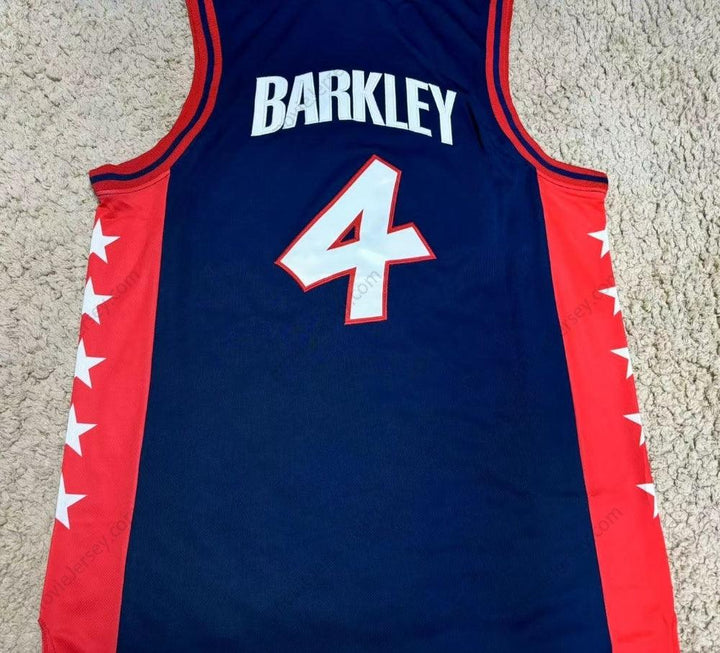 1996 CHARLES BARKLEY 4 USA AWAY BASKETBALL JERSEY