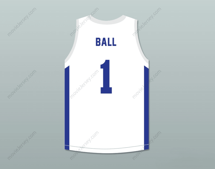 CUSTOM ANY Name Number LAMELO BALL 1 SPIRE WHITE BASKETBALL JERSEY Top Stitched S-6XL