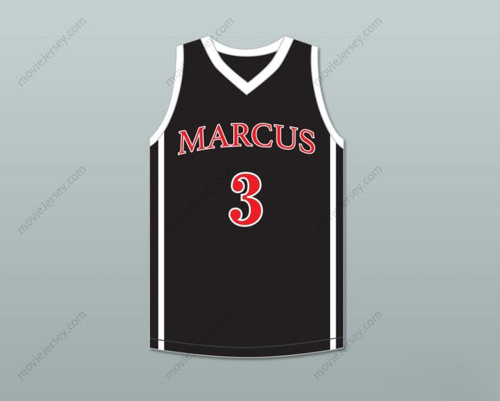 CUSTOM ANY Name Number MARCUS SMART 3 EDWARD S. MARCUS HIGH SCHOOL MARAUDERS BLACK BASKETBALL JERSEY 2 Top Stitched S-6XL