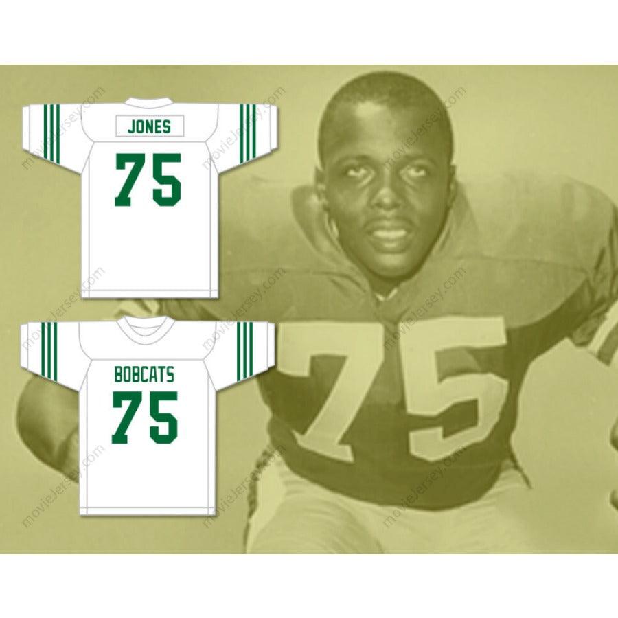 CUSTOM ANY Name Number DEACON JONES 75 HUNGERFORD VOCATIONAL HIGH SCHOOL BOBCATS GREEN FOOTBALL JERSEY Top Stitched S-6XL