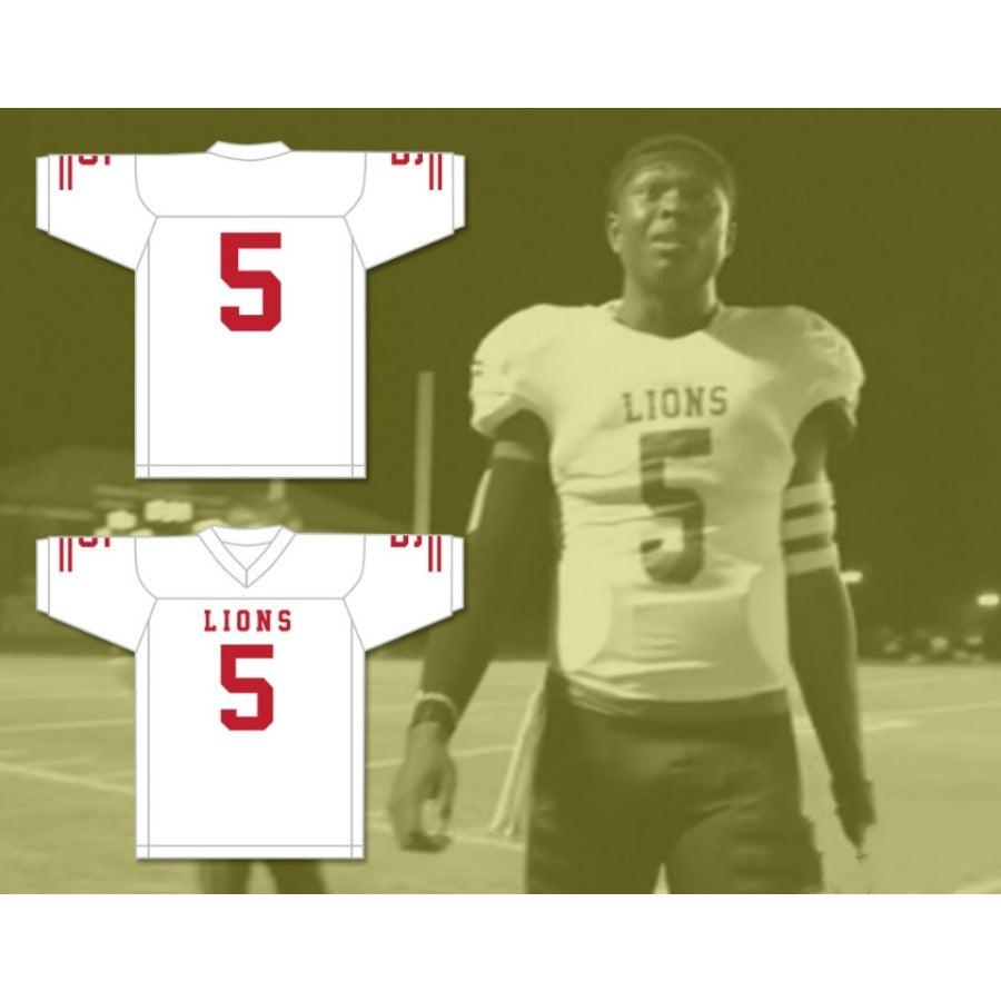 CUSTOM ANY Name Number JOHN FRANKLIN 5 EMCC LIONS ALTERNATE Top Stitched S-6XL
