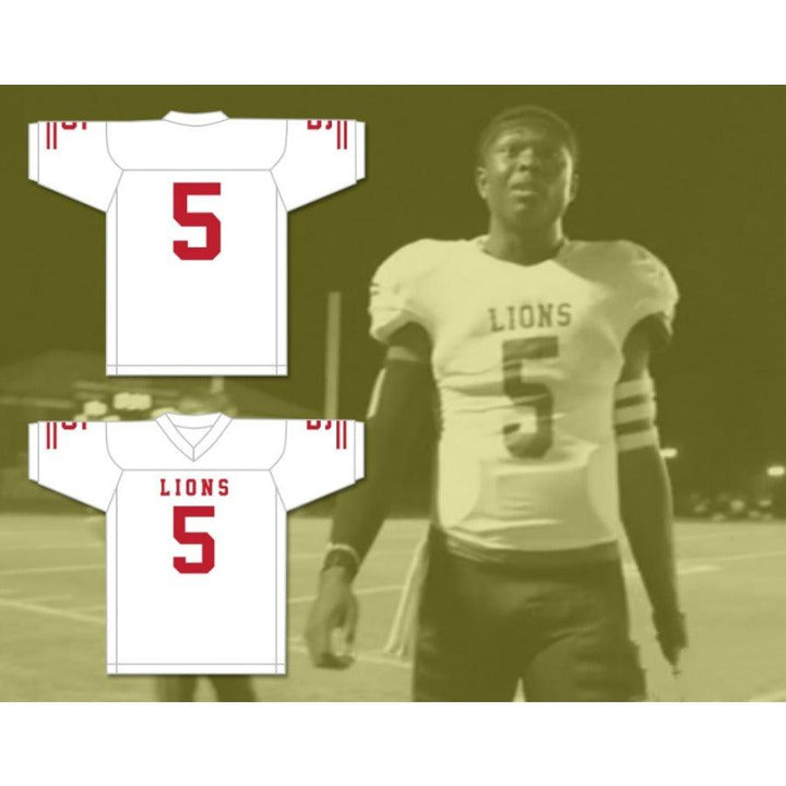 CUSTOM ANY Name Number JOHN FRANKLIN 5 EMCC LIONS ALTERNATE Top Stitched S-6XL