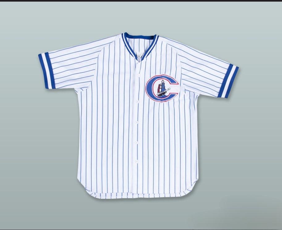 Custom Any Name Number DEREK JETER 24 WHITE PINSTRIPED BASEBALL JERSEY Top Stitched S-6XL