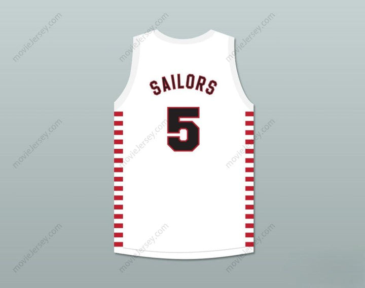 CUSTOM ANY Name Number KENNY SAILORS 5 PROVIDENCE STEAMROLLERS BASKETBALL JERSEY Top Stitched S-6XL