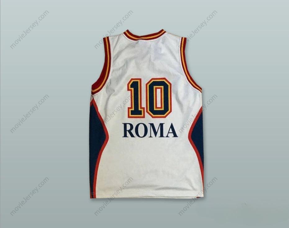 CUSTOM ANY Name Number VIRTUS ROMA 10 WHITE BASKETBALL JERSEY Top Stitched S-6XL