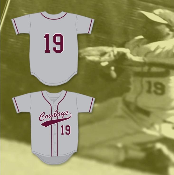 Custom Any Name Number LORENZO CAIN 19   HIGH SCHOOL COWBOYS GRAY BASEBALL JERSEY 1 Top Stitched S-6XL