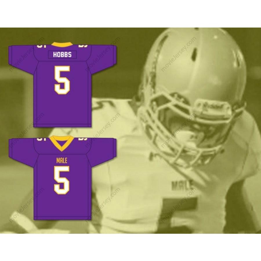 CUSTOM ANY Name Number NATE HOBBS 5 MALE HIGH SCHOOL BULLDOGS Football Jersey Top Stitched S-6XL