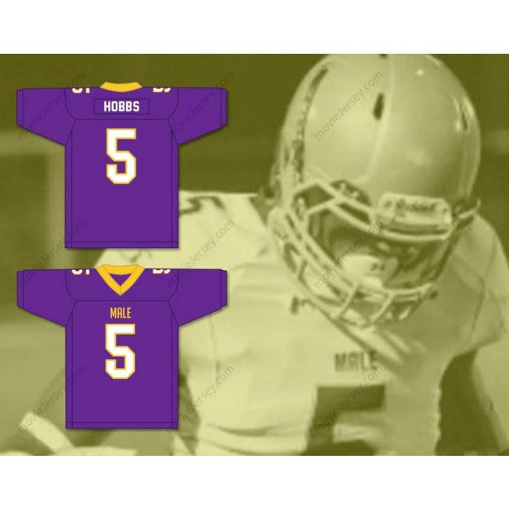 CUSTOM ANY Name Number NATE HOBBS 5 MALE HIGH SCHOOL BULLDOGS Football Jersey Top Stitched S-6XL