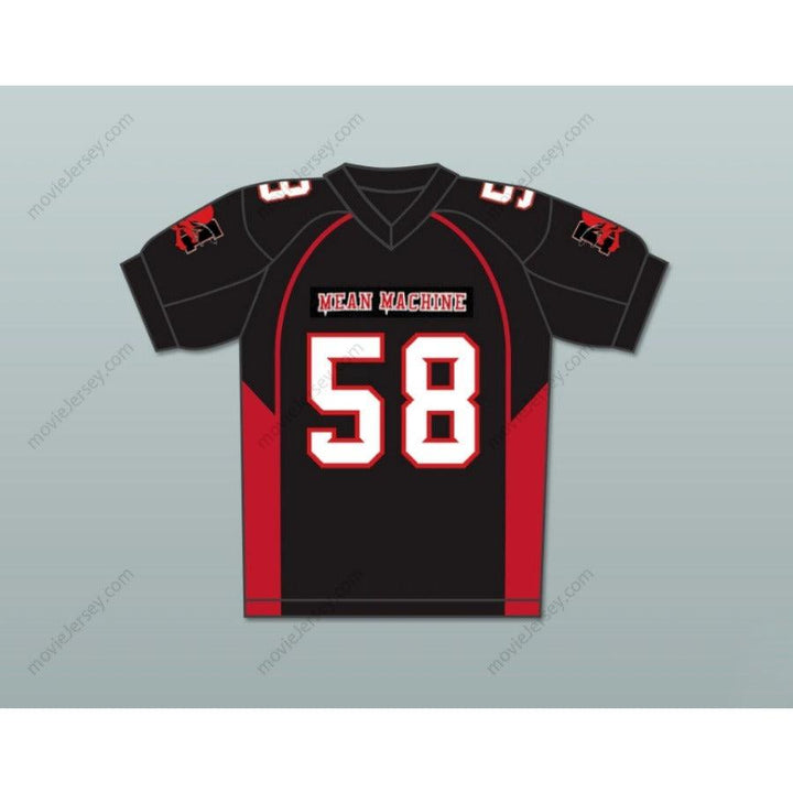 CUSTOM ANY Name Number 58 HARLEY MEAN MACHINE CONVICTS FOOTBALL JERSEY INCLUDES PATCHES Top Stitched S-6XL