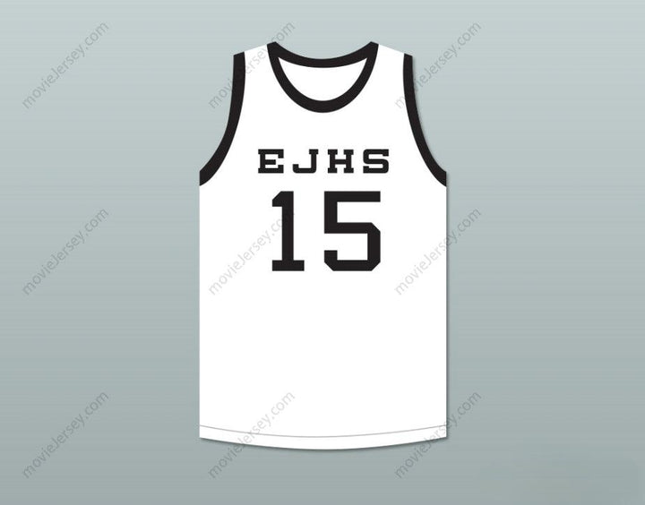CUSTOM ANY Name Number STEVE YOUNG 15 EASTERN JUNIOR HIGH SCHOOL WHITE BASKETBALL JERSEY Top Stitched S-6XL