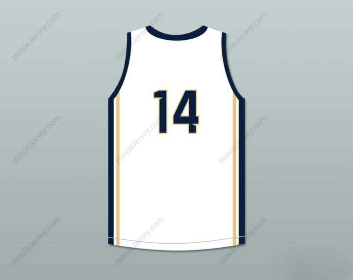 CUSTOM ANY Name Number PLAYER 14 WHITNALL HIGH SCHOOL FALCONS WHITE BASKETBALL JERSEY 2 Top Stitched S-6XL