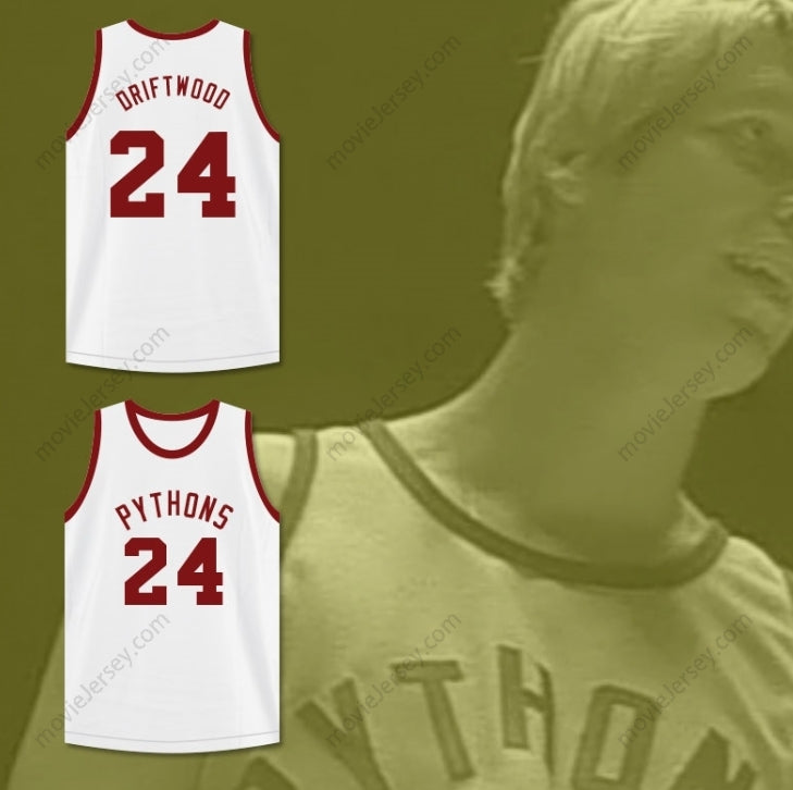 CUSTOM ANY Name Number JOSEPH 'DRIFTWOOD' HAINEY 24  PYTHONS BASKETBALL JERSEY THE FISH THAT SAVED  Top Stitched S-6XL
