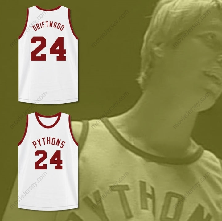 CUSTOM ANY Name Number JOSEPH 'DRIFTWOOD' HAINEY 24  PYTHONS BASKETBALL JERSEY THE FISH THAT SAVED  Top Stitched S-6XL