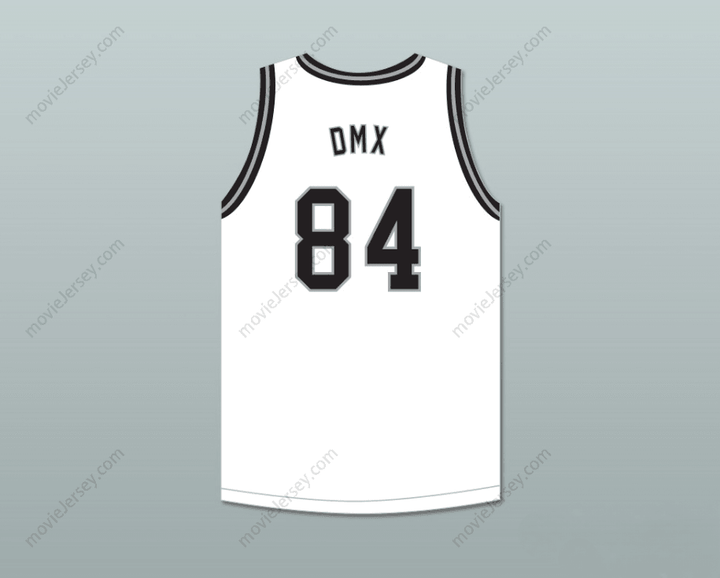 CUSTOM ANY Name Number DMX 84 ROUGH RYDERS WHITE BASKETBALL JERSEY 5 Top Stitched S-6XL
