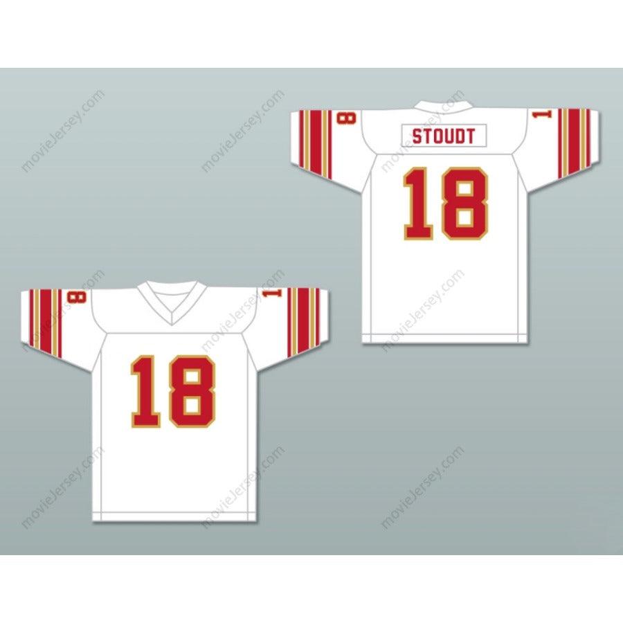 CUSTOM ANY Name Number 1984 USFL CLIFF STOUDT 18 BIRMINGHAM STALLIONS HOME Football Jersey Top Stitched S-6XL