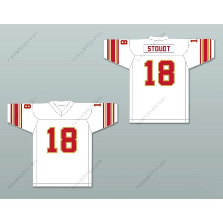 CUSTOM ANY Name Number 1984 USFL CLIFF STOUDT 18 BIRMINGHAM STALLIONS HOME Football Jersey Top Stitched S-6XL