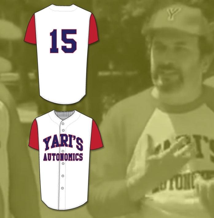 Custom Any Name Number YARI TEAM CAPTAIN YARI'S AUTONOMICS BASEBALL JERSEY STITCH SEWN DELUXE EDITION Top Stitched S-6XL