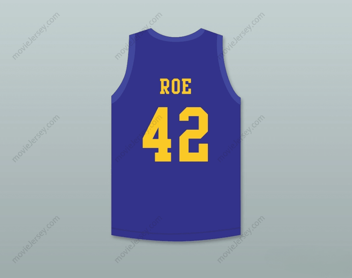 CUSTOM ANY Name Number MATT NOVER RICKY ROE 42   BLUE BASKETBALL JERSEY WITH BLUE CHIPS PATCH Top Stitched S-6XL