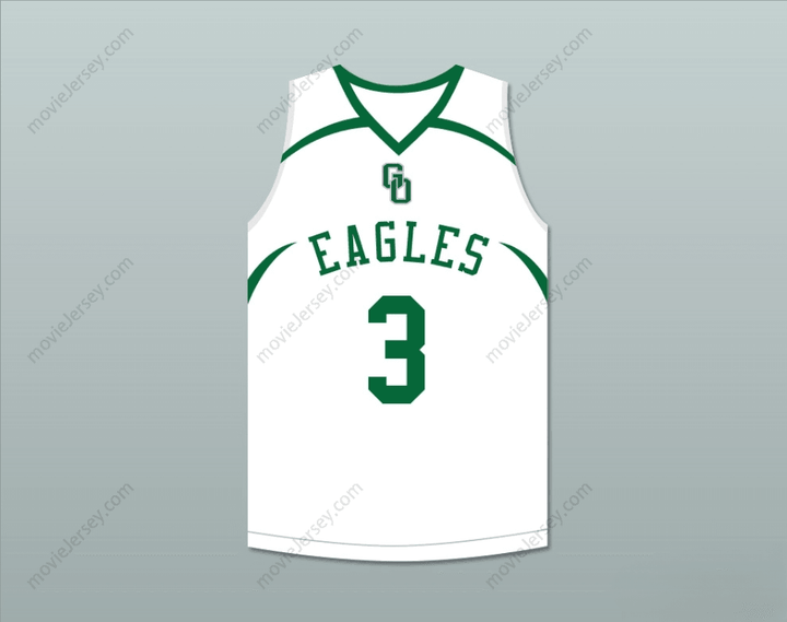 CUSTOM ANY Name Number CJ MCCOLLUM 3 GLENOAK HIGH SCHOOL WHITE BASKETBALL JERSEY Top Stitched S-6XL