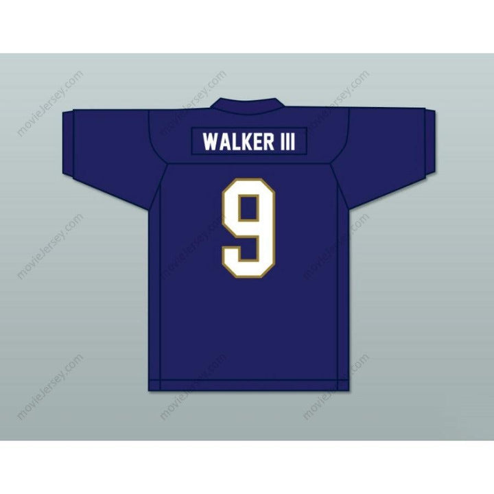 CUSTOM ANY Name TIGERS KENNETH WALKER III 9 ARLINGTON HIGH SCHOOL NAVY BLUE Football Jersey Top Stitched S-6XL