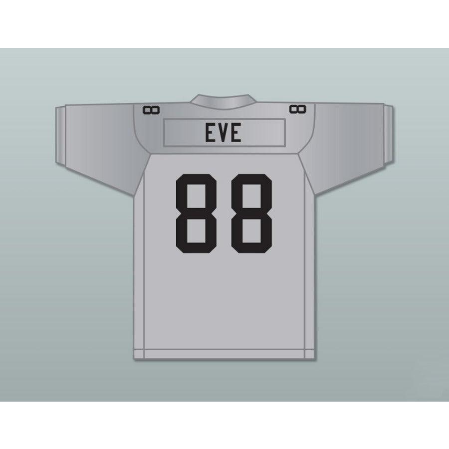 CUSTOM ANY Name Number EVE ROUGH RYDERS 88 SILVER Football Jersey Top Stitched S-6XL