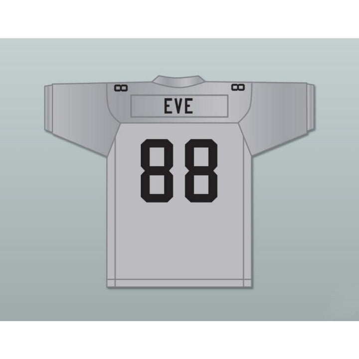 CUSTOM ANY Name Number EVE ROUGH RYDERS 88 SILVER Football Jersey Top Stitched S-6XL