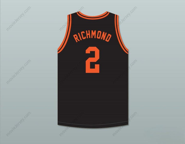 CUSTOM ANY Name Number MITCH RICHMOND 2 BOYD H.  HIGH SCHOOL COBRAS BLACK BASKETBALL JERSEY Top Stitched S-6XL