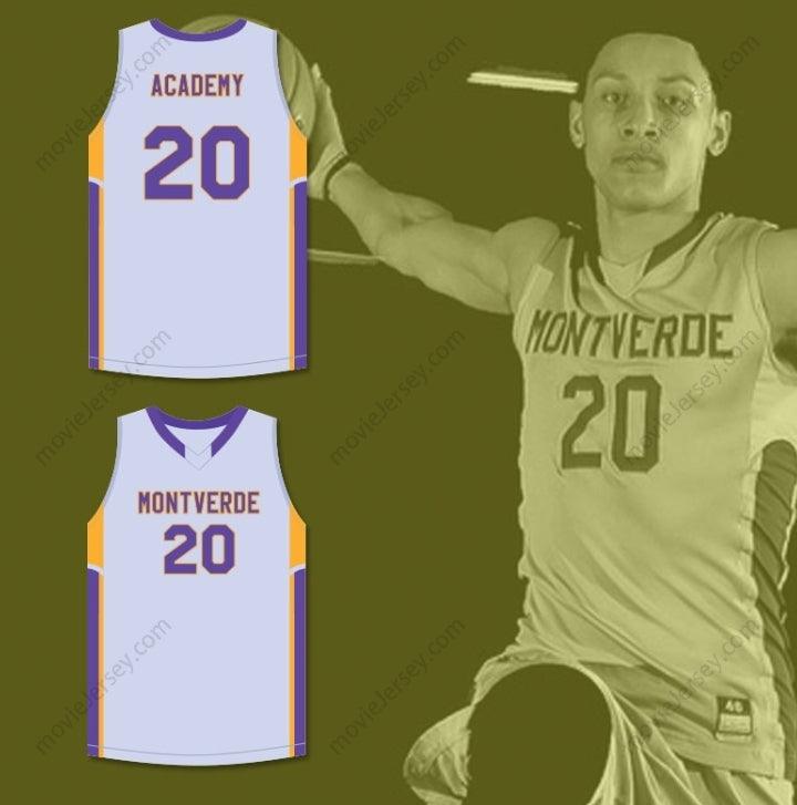CUSTOM ANY Name Number BEN SIMMONS 20 MONTVERDE ACADEMY EAGLES GRAY BASKETBALL JERSEY Top Stitched S-6XL