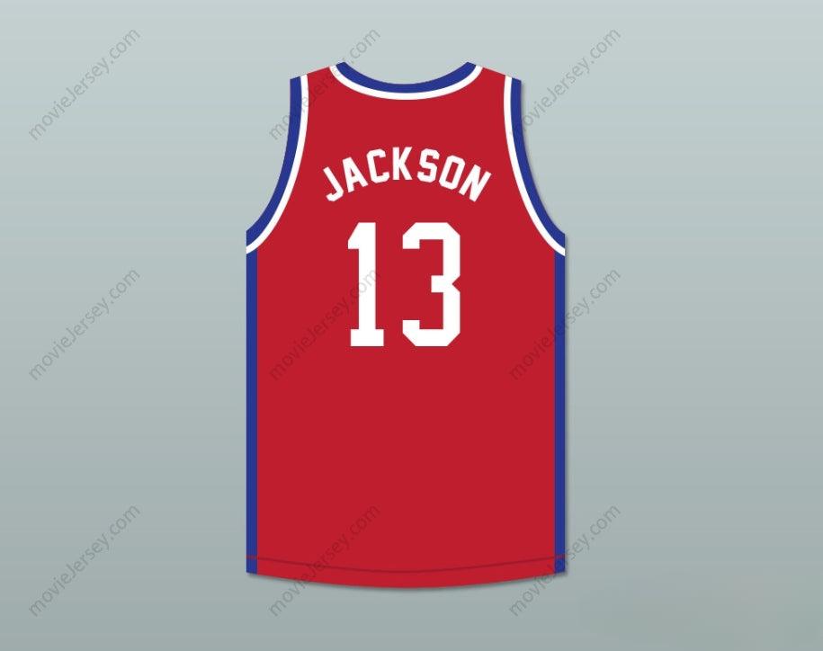 CUSTOM ANY Name Number MARK JACKSON 13 LARRY'S GAME RED BASKETBALL JERSEY 1988 CHARITY EVENT Top Stitched S-6XL