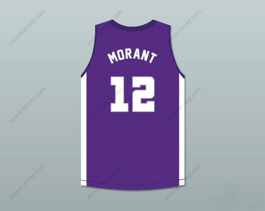 CUSTOM ANY Name Number JA MORANT 12 CRESTWOOD HIGH SCHOOL KNIGHTS PURPLE BASKETBALL JERSEY Top Stitched S-6XL