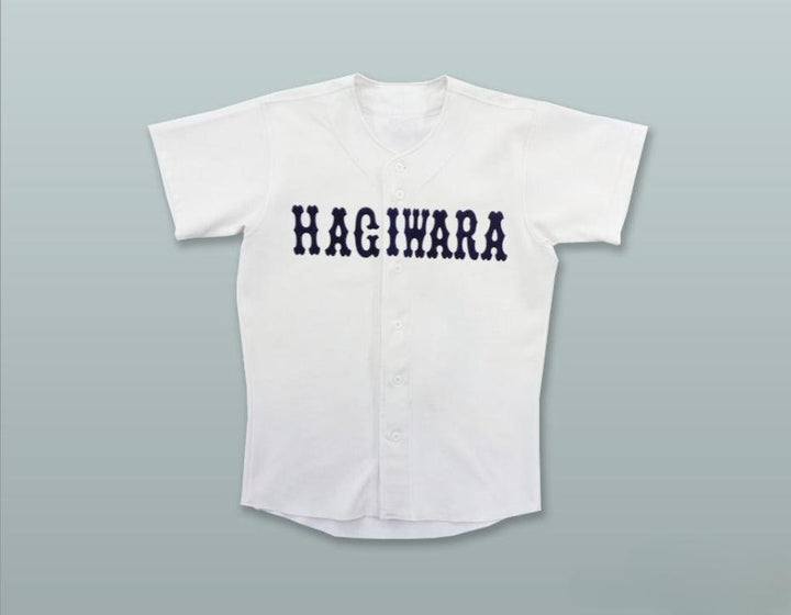 Custom Any Name Number HAGIWARA JAPAN WHITE BASEBALL JERSEY Top Stitched S-6XL