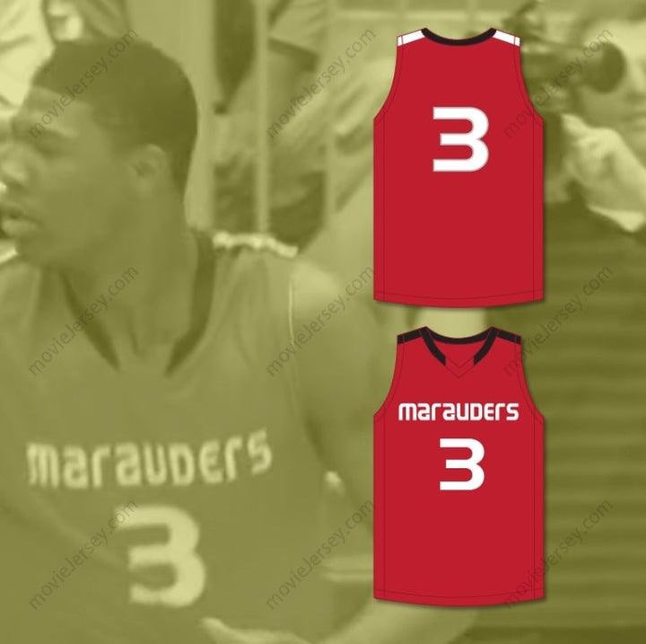 CUSTOM ANY Name Number MARCUS SMART 3 EDWARD S. MARCUS HIGH SCHOOL MARAUDERS RED BASKETBALL JERSEY 1 Top Stitched S-6XL