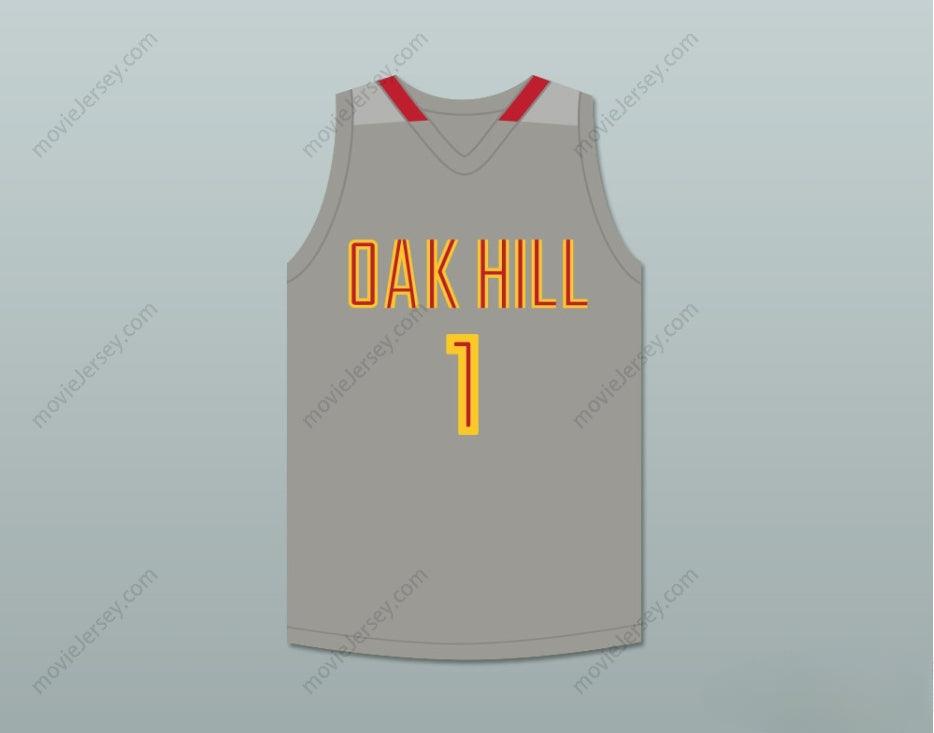 CUSTOM ANY Name Number HARRY GILES 1 OAK HILL ACADEMY GRAY BASKETBALL JERSEY Top Stitched S-6XL