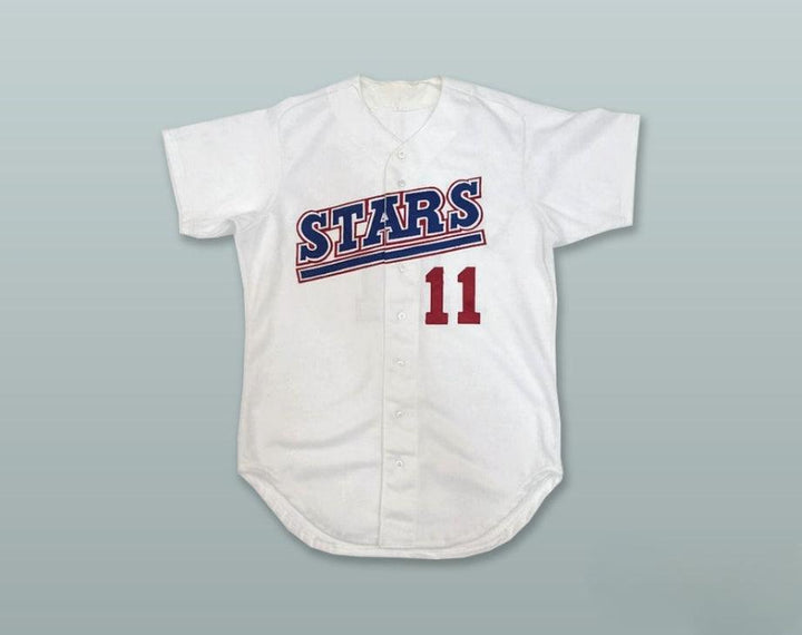 Custom Any Name Number HILO STARS 11  WHITE BASEBALL JERSEY Top Stitched S-6XL