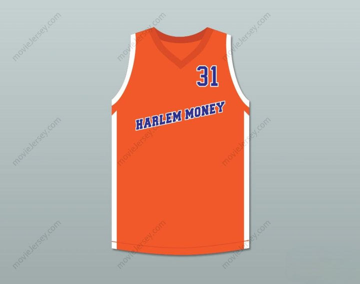 CUSTOM ANY Name Number REGGIE MILLER LIGHTS 31 HARLEM MONEY BASKETBALL JERSEY UNCLE DREW Top Stitched S-6XL