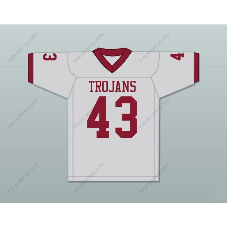 TROY POLAMALU 43 DOUGLAS HIGH SCHOOL TROJANS GRAY Football Jersey