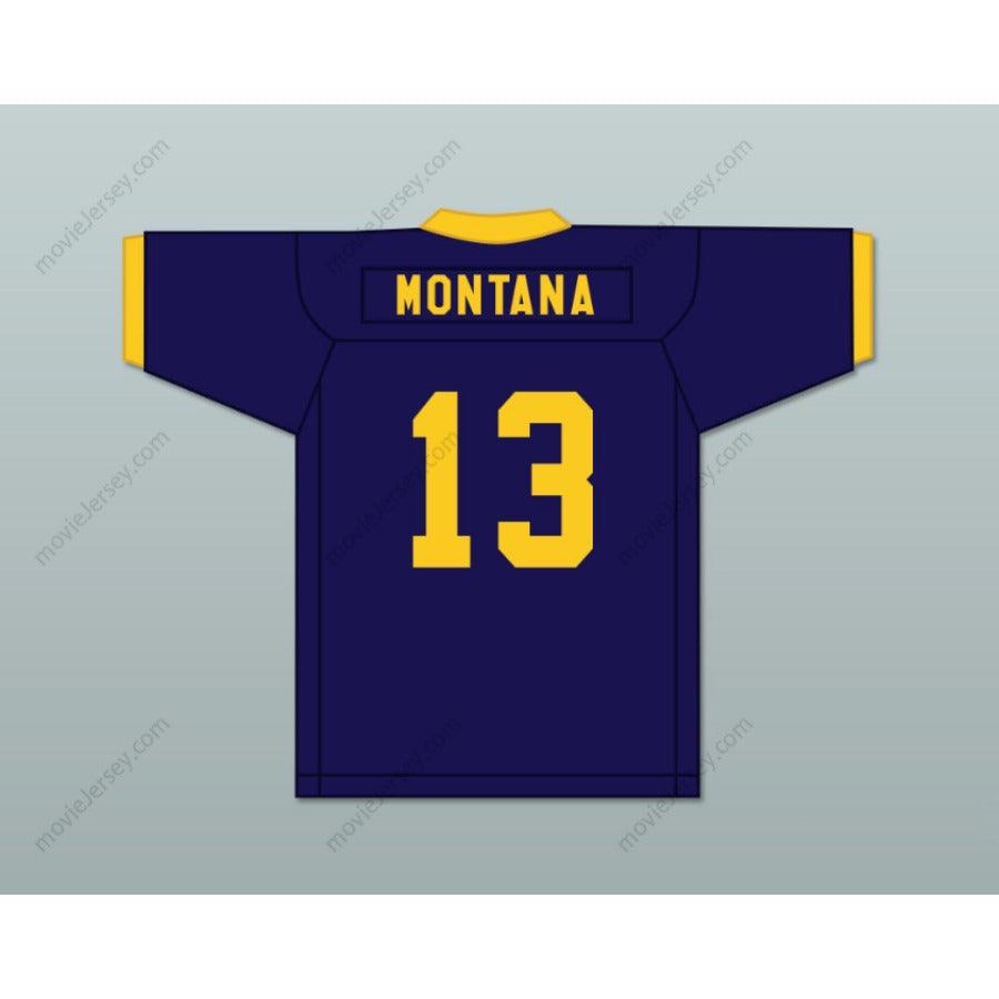 CUSTOM ANY Name Number JOE MONTANA 13 RINGGOLD HIGH SCHOOL RAMS NAVY BLUE FOOTBALL JERSEY Top Stitched S-6XL