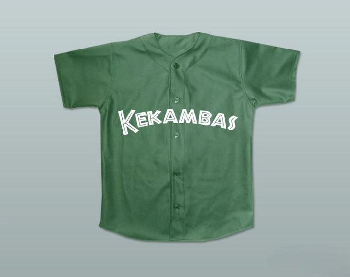 Custom Any Name Number JEFFERSON ALBERT TIBBS 11 KEKAMBAS BASEBALL JERSEY HARDBALL DARK GREEN NEW Top Stitched S-6XL