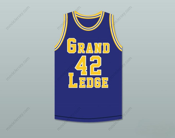 CUSTOM ANY Name Number AL HORFORD 42 GRAND LEDGE HIGH SCHOOL COMETS NAVY BLUE BASKETBALL JERSEY 1 Top Stitched S-6XL