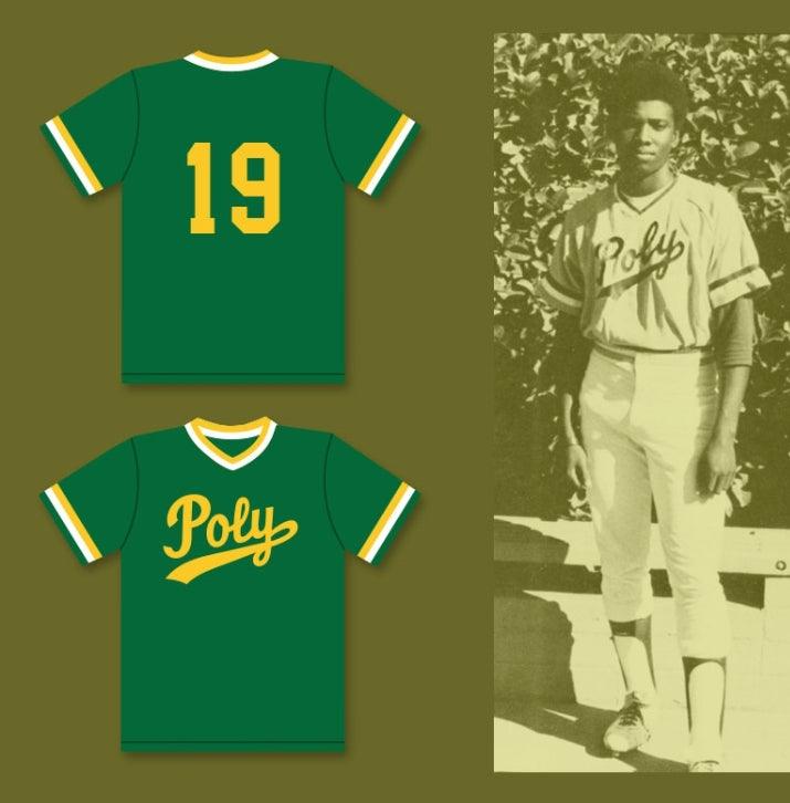 Custom Any Name Number TONY GWYNN 19   POLYTECHNIC HIGH SCHOOL JACKRABBITS GREEN BASEBALL JERSEY 1 Top Stitched S-6XL