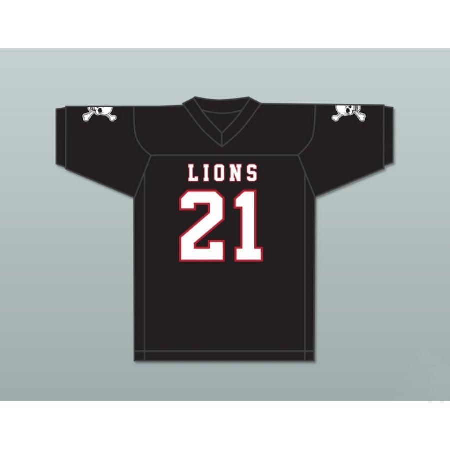 CUSTOM ANY Name Number RYAN LEE 21 EMCC LIONS FOOTBALL JERSEY INCLUDES PATCHES Top Stitched S-6XL