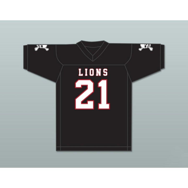 CUSTOM ANY Name Number RYAN LEE 21 EMCC LIONS FOOTBALL JERSEY INCLUDES PATCHES Top Stitched S-6XL