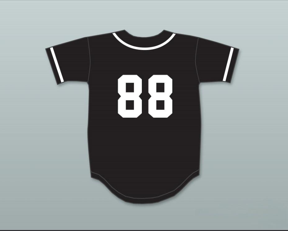 Custom Any Name Number WILD PITCH 88 BLACK BASEBALL JERSEY Top Stitched S-6XL